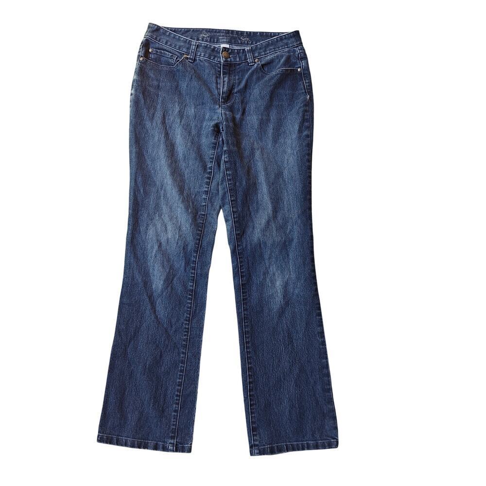 Christopher & Banks Size 6 Modern Fit Bootcut Blue Jeans Classic Denim